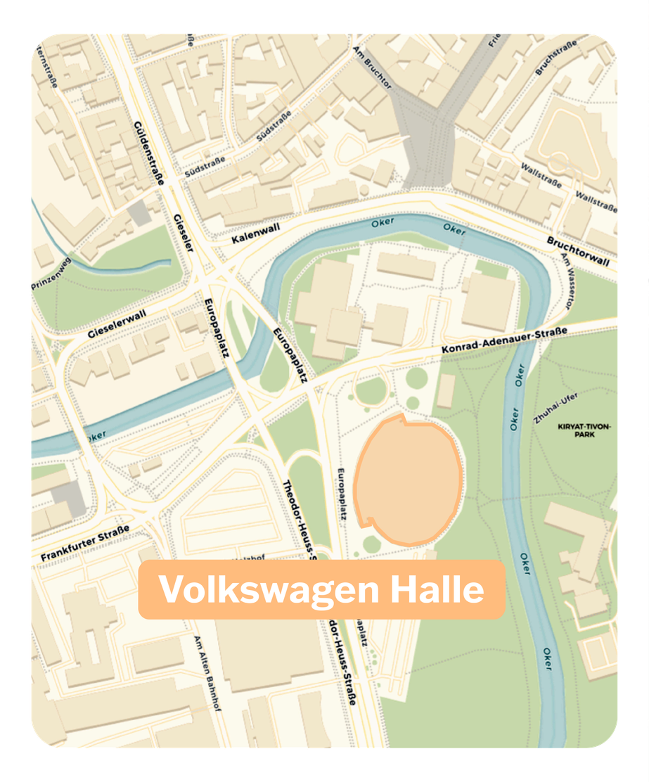 Karte Volkswagen Halle