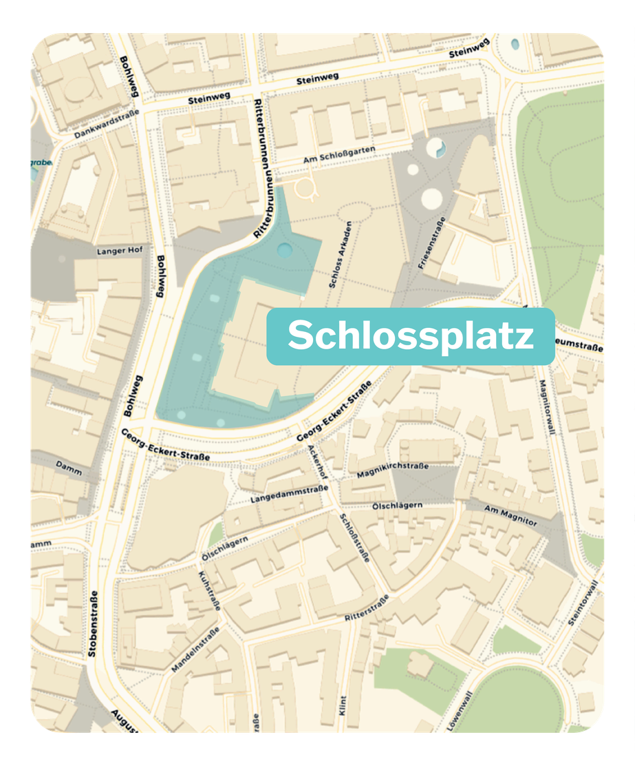 Karte Schlossplatz